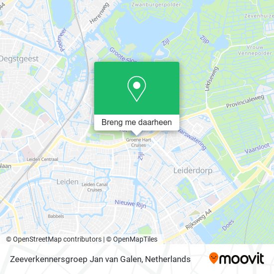 Zeeverkennersgroep Jan van Galen kaart