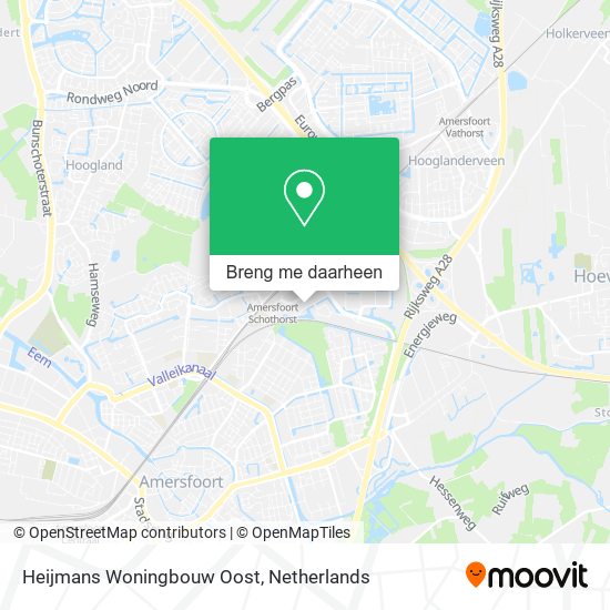 Heijmans Woningbouw Oost kaart