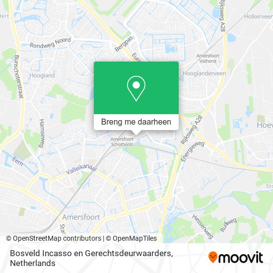 Bosveld Incasso en Gerechtsdeurwaarders kaart