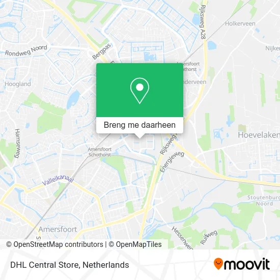 DHL Central Store kaart