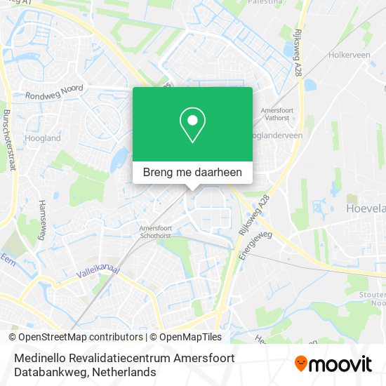 Medinello Revalidatiecentrum Amersfoort Databankweg kaart