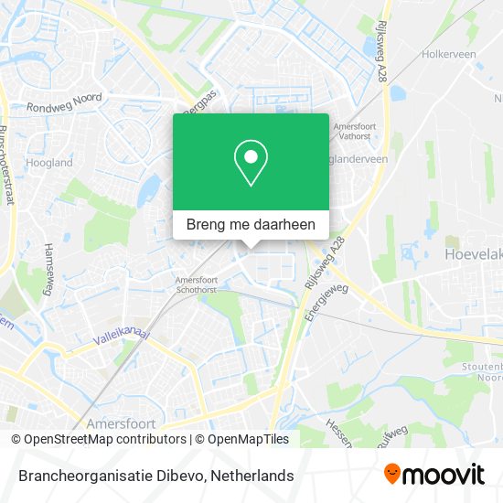 Brancheorganisatie Dibevo kaart