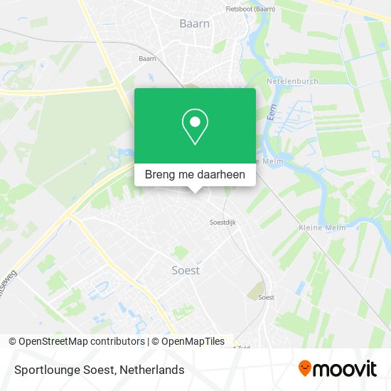 Sportlounge Soest kaart