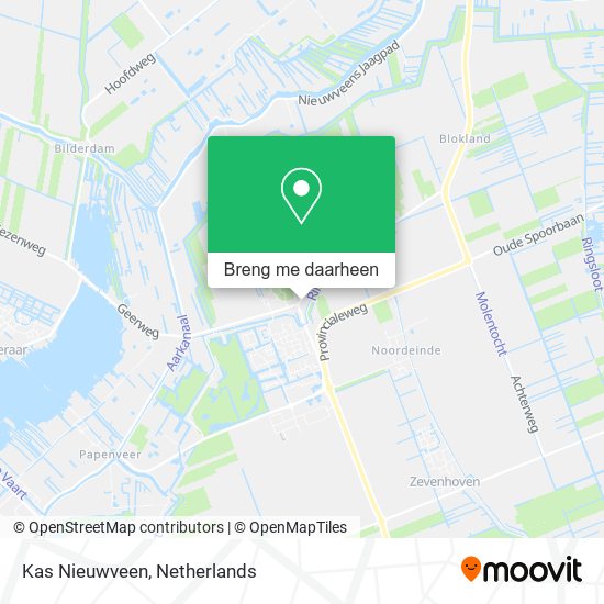 Kas Nieuwveen kaart