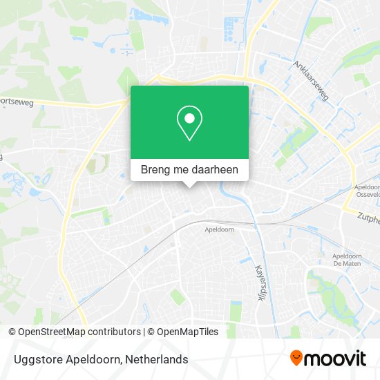 Uggstore Apeldoorn kaart