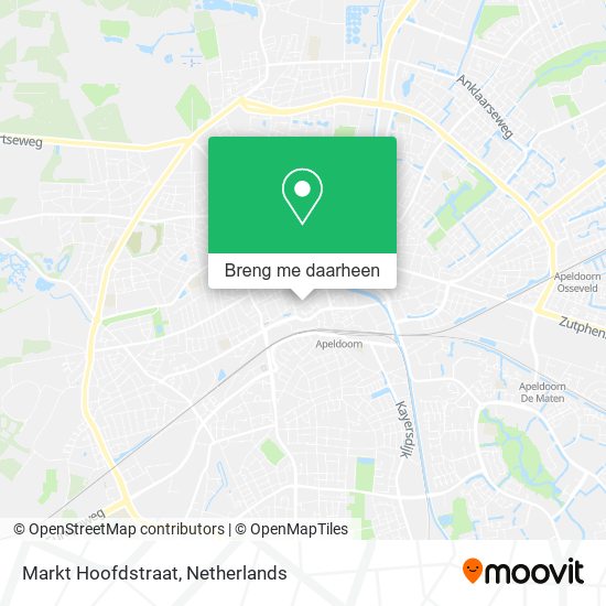 Markt Hoofdstraat kaart