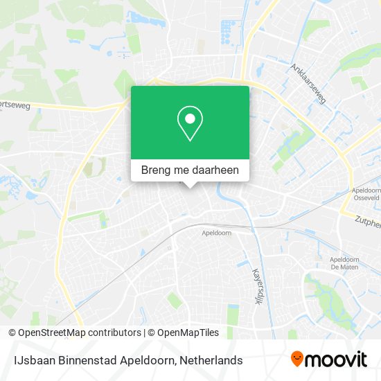 IJsbaan Binnenstad Apeldoorn kaart