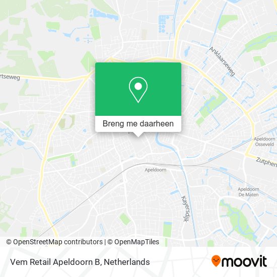 Vem Retail Apeldoorn B kaart