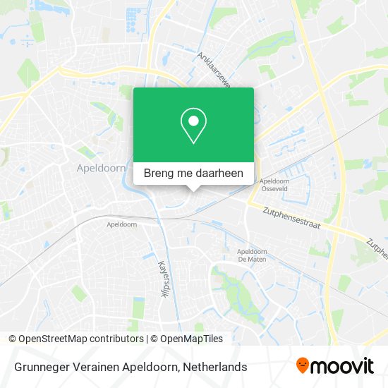 Grunneger Verainen Apeldoorn kaart