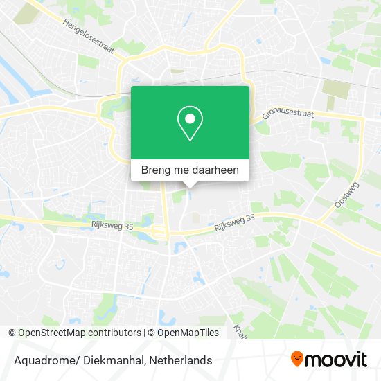 Aquadrome/ Diekmanhal kaart