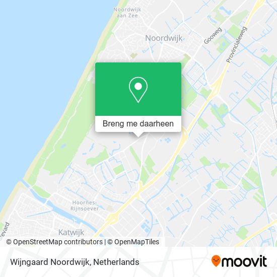 Wijngaard Noordwijk kaart