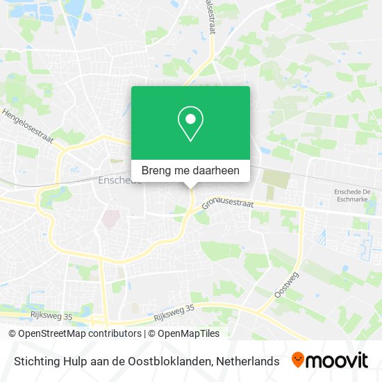 Stichting Hulp aan de Oostbloklanden kaart