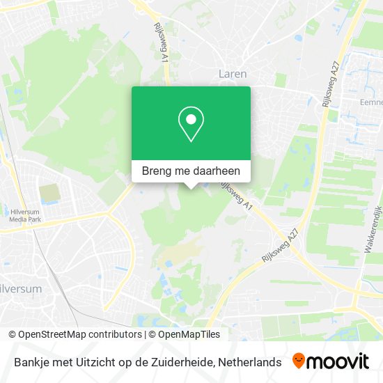Bankje met Uitzicht op de Zuiderheide kaart