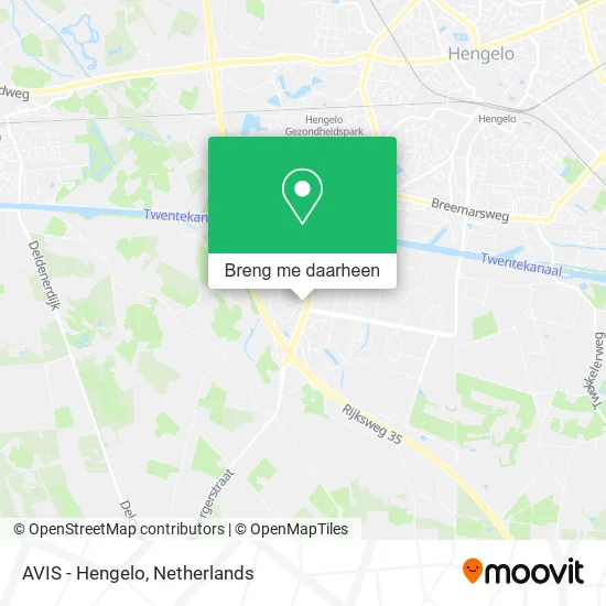 AVIS - Hengelo kaart