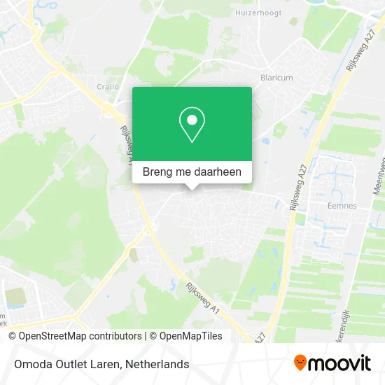 Omoda Outlet Laren kaart