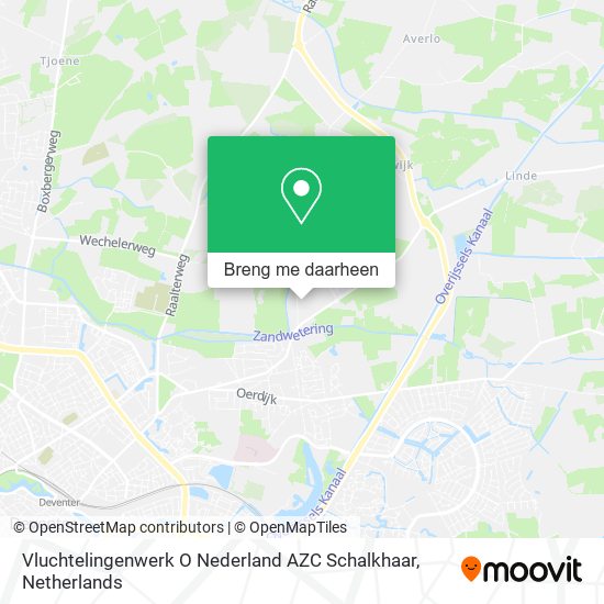 Vluchtelingenwerk O Nederland AZC Schalkhaar kaart
