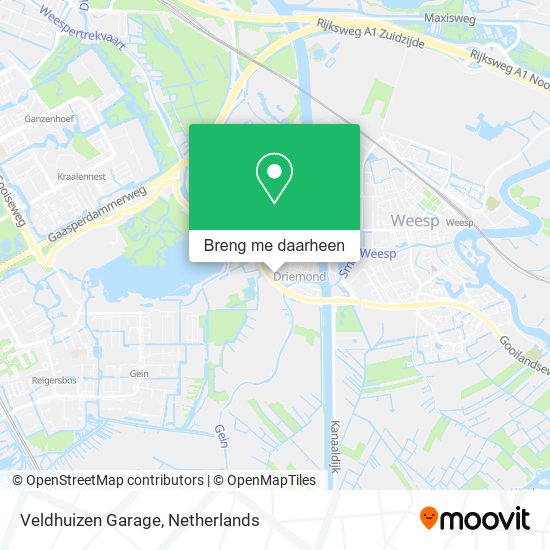 Veldhuizen Garage kaart