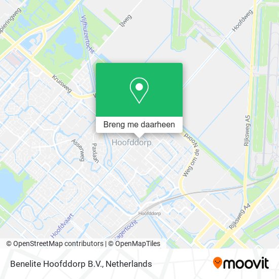 Benelite Hoofddorp B.V. kaart