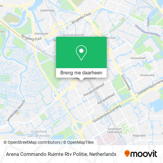 Arena Commando Ruimte Rtv Politie kaart