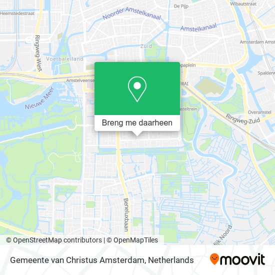 Gemeente van Christus Amsterdam kaart