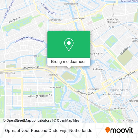 Opmaat voor Passend Onderwijs kaart