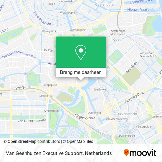 Van Geenhuizen Executive Support kaart