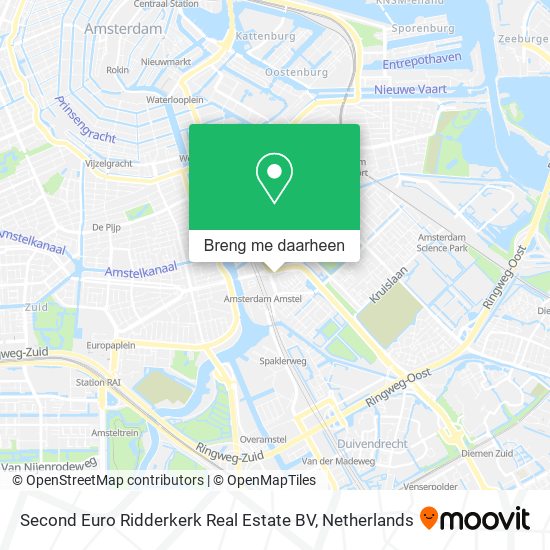 Second Euro Ridderkerk Real Estate BV kaart