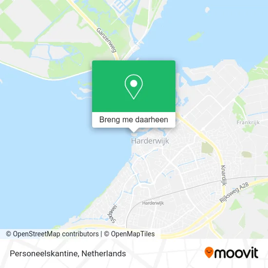 Personeelskantine kaart