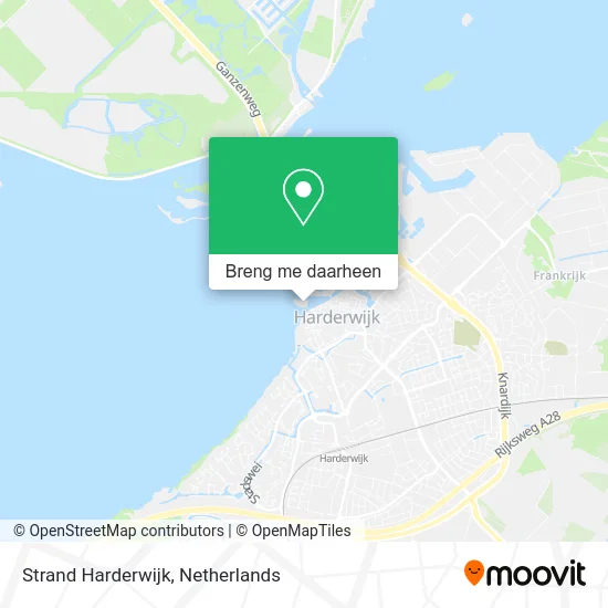 Strand Harderwijk kaart