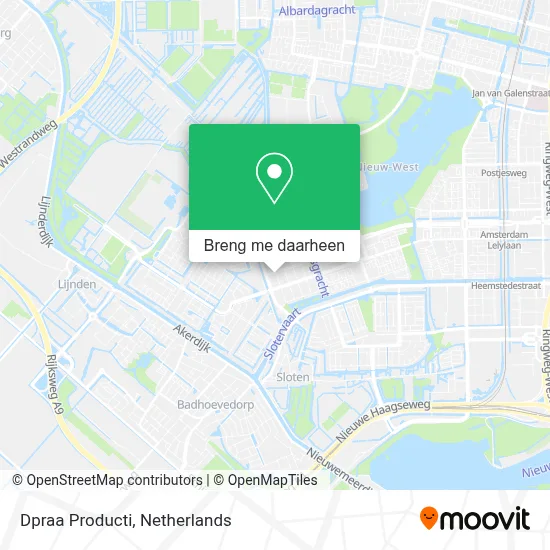 Dpraa Producti kaart