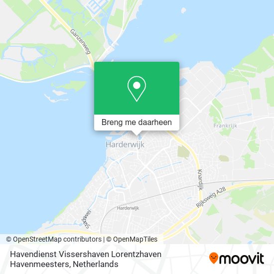 Havendienst Vissershaven Lorentzhaven Havenmeesters kaart