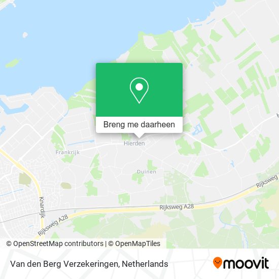 Van den Berg Verzekeringen kaart