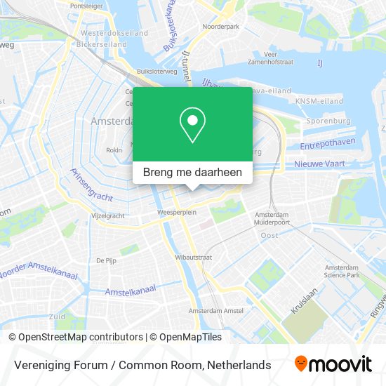 Vereniging Forum / Common Room kaart