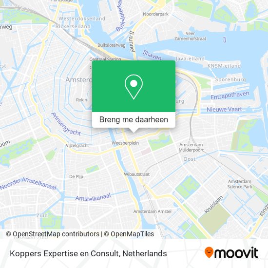 Koppers Expertise en Consult kaart