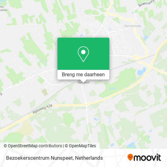 Bezoekerscentrum Nunspeet kaart