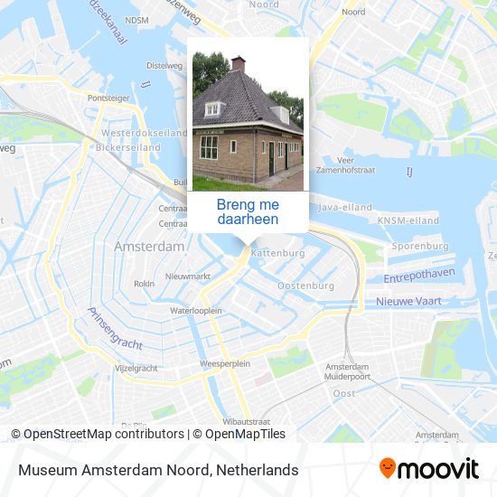 Museum Amsterdam Noord kaart