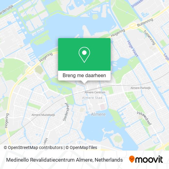 Medinello Revalidatiecentrum Almere kaart