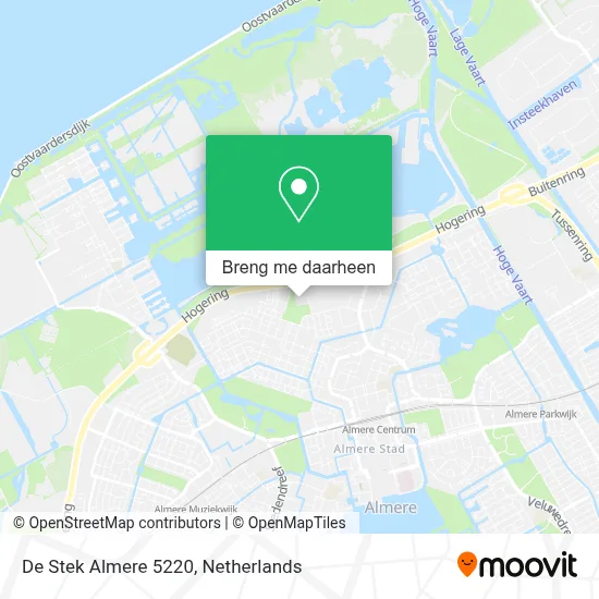 De Stek Almere 5220 kaart