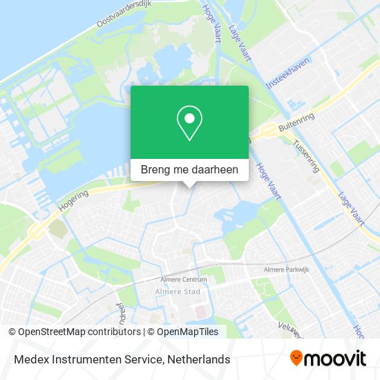 Medex Instrumenten Service kaart