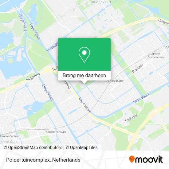 Poldertuincomplex kaart