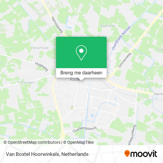 Van Boxtel Hoorwinkels kaart