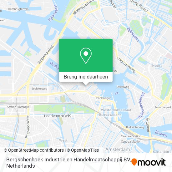 Bergschenhoek Industrie en Handelmaatschappij BV kaart