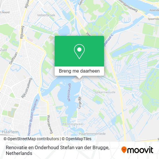 Renovatie en Onderhoud Stefan van der Brugge kaart