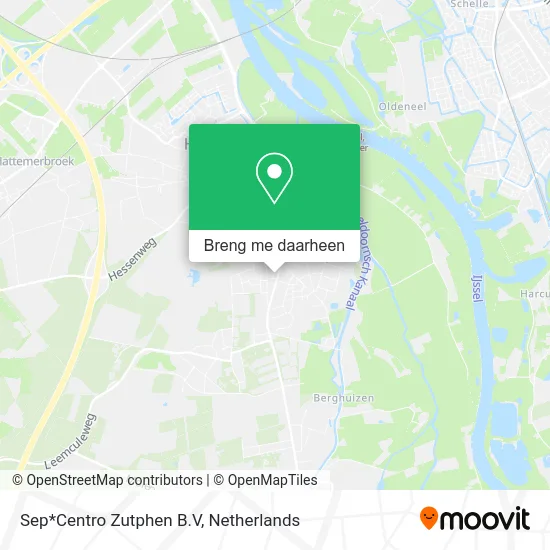 Sep*Centro Zutphen B.V kaart