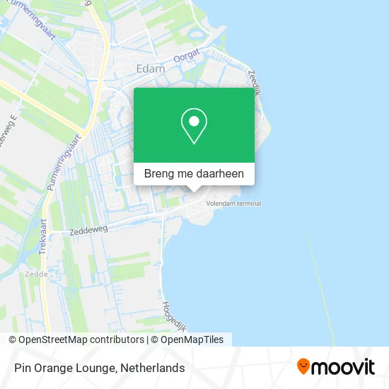 Pin Orange Lounge kaart