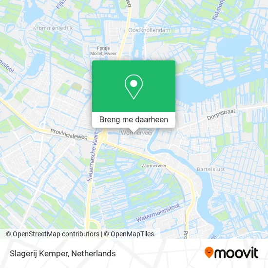 Slagerij Kemper kaart