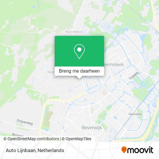 Auto Lijnbaan kaart