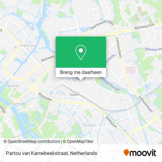 Partou van Karnebeekstraat kaart