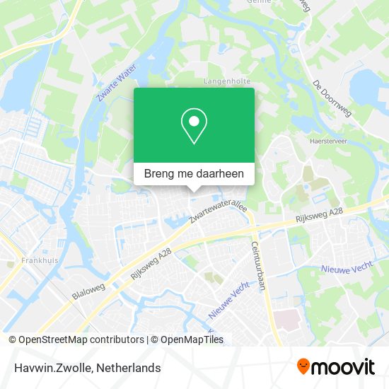 Havwin.Zwolle kaart