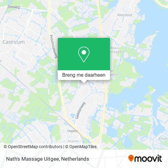 Nath's Massage Uitgee kaart